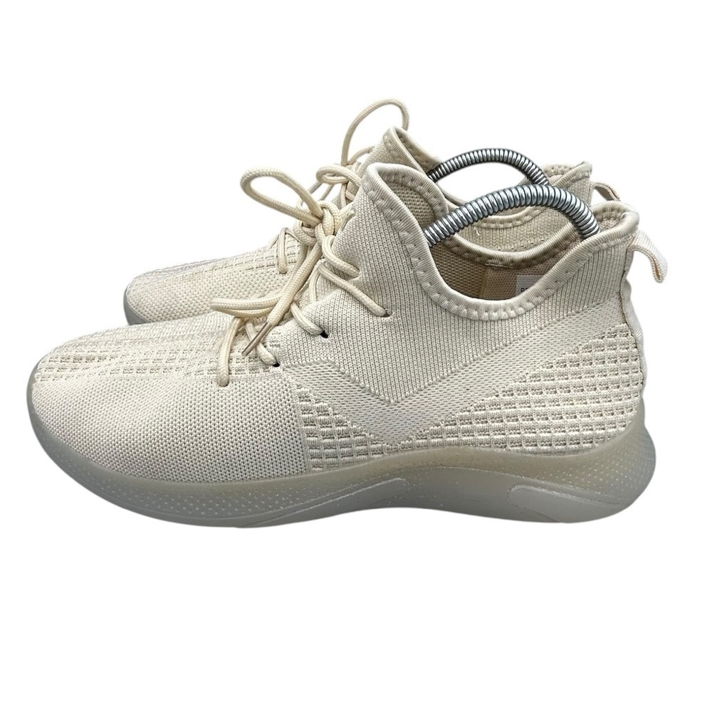 PONY PP1 Base Men’s Cream Knit Sneakers Size 11 Casual Athletic Shoes - Picture 5 of 13